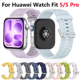 Dây Đeo Silicon Cho Huawei Watch Fit 5 Pro Ban Đầu Đồng Hồ Vòng Tay Correa Thay Thế Thể Thao Đồng Hồ Cho Huawei Watch Fit 5 Ban Nhạc