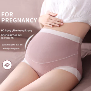 Quần lót bà bầu liền mạch, thoáng khí, eo cao