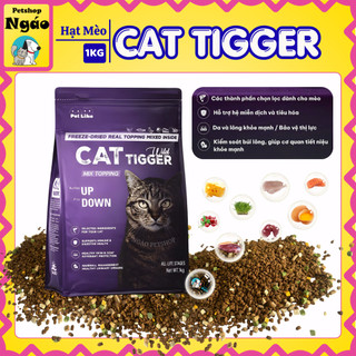 Thức ăn hạt cho mèo CAT TIGGER WILD 1KG - Công nghệ Hàn Quốc, hỗ trợ tiêu hóa & giảm búi lông