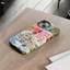 Họa tiết cắt dán phong cách mùa hè Thích hợp cho iPhone17 17Pro 16 15 13 XR 13mini 8PLUS Vỏ điện thoại chống sốc hai lớp Vỏ bảo vệ toàn diện bóng loáng