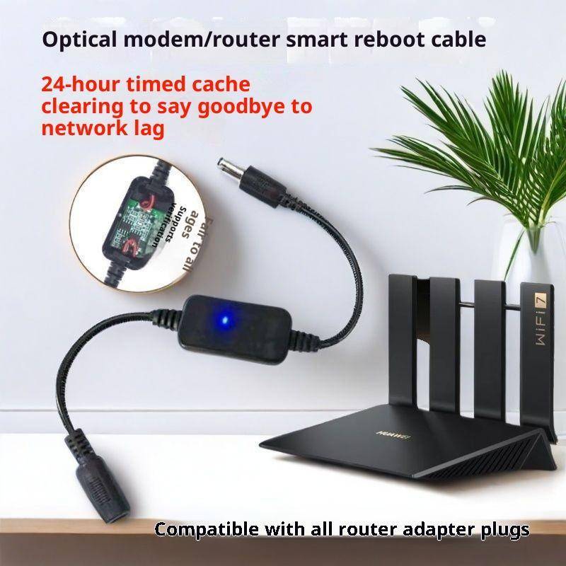 MAKY 1 Cái Thời Gian 24H Tự Động Tắt Nguồn Đặt Lại Dây DC 5V-15V 5.5x2.1mm Rout-er Khởi Động Lại WiFi Reset Router Thời Gian Khởi Động Mô Đun VN