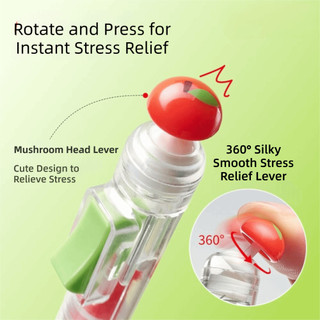 ROLY 4 Cái / bộ Bút Công Tắc Thư Giãn, Bút Gel Clicker Chống Lo Âu Viết Mịn, 0.5mm Sáng Tạo Với Bút Thay Thế Đổ Lại Dụng Cụ Học Tập Cho Học Sinh Trường Học