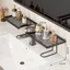 Kệ trang điểm phòng tắm EDIWANY, Kệ quầy phòng tắm chống trượt 50 / 60cm, Thoát nước rỗng hạng nặng Không cần khoan Kệ phòng tắm