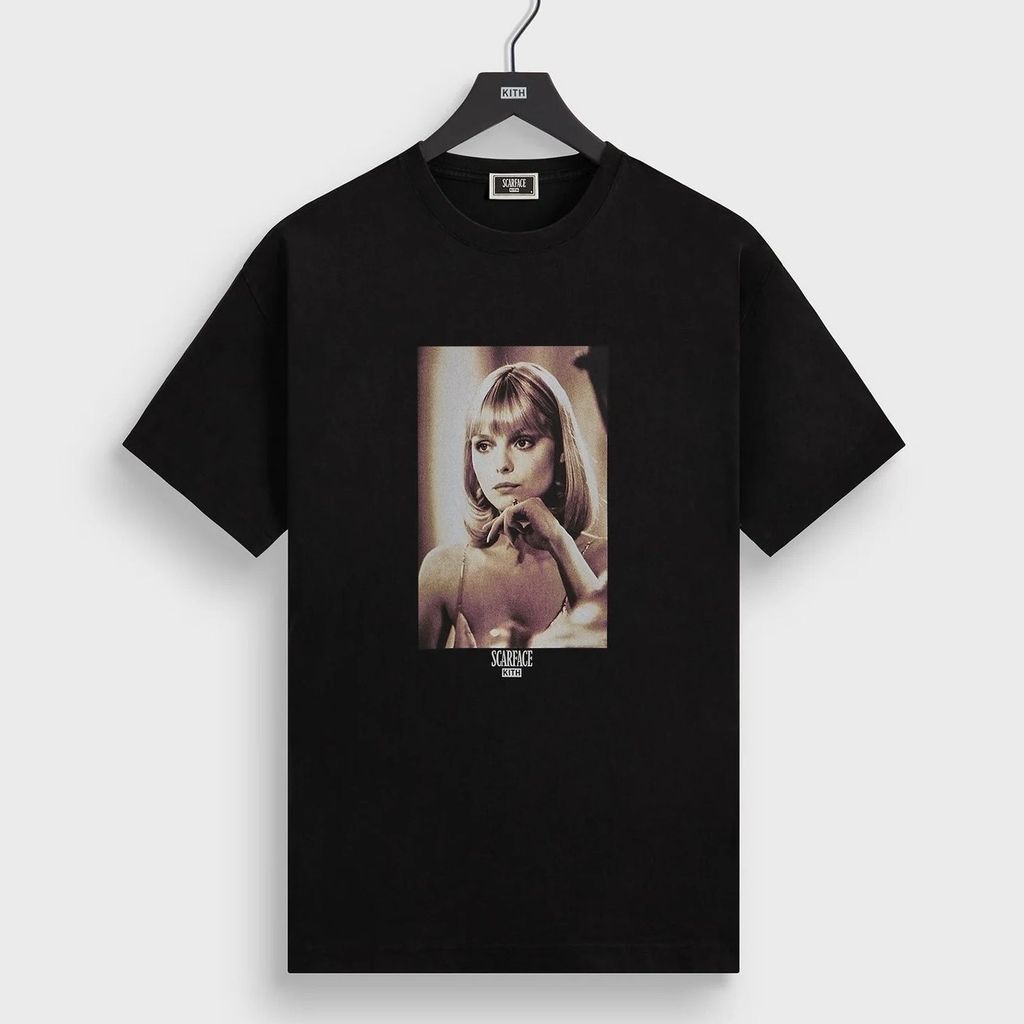 KITH Retro In Hình Thời Trang Ngắn Tay Rời Áo Thun Nam Nữ Cùng Phong Cách
