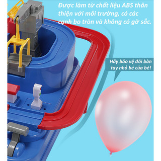 【BabyJoy】Đồ chơi vận hành đường đua xe ô tô thành phố,Chất liệu ABS an toàn, phù hợp cho bé từ 3-5 tuổi