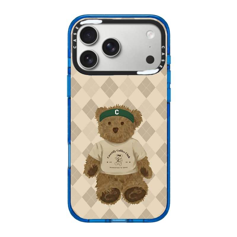 CASECASE X Sip & Serve Bear Case Black / Sky Blue / Pink Fizz Candy Collection Color Clear Hard Hard Magnet Impact Case cho Apple IPhone 13 14 15 16 17Pro Max Plus Có Hộp