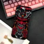 TP-2 Oni Hannya Samurai Demon Ốp Lưng Điện Thoại IPhone 17 16 15 14 13 12 11 Pro Max Plus Mini Đen Mờ Vỏ Mềm Funda