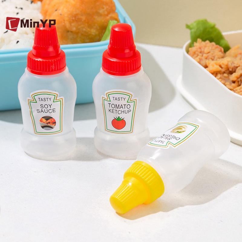 CMinYP 3 Cái / 2 Chiếc Mini Gia Vị Nước Sốt Chai Cà Chua Di Động Cà Chua Cà Chua Salad Hộp Đựng Cho Bento Hộp Cơm Trưa Lọ Nhà Bếp Vinh Quang