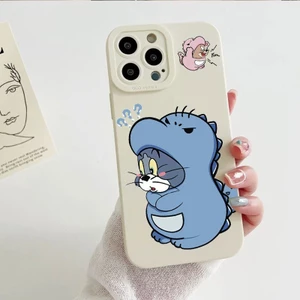 Ốp lưng iPhone hình TOM & JERR silicone lỏng mềm - iP 7/8/X/XS/11/12/13/14/15/16/17/Plus/Pro/Max/Air