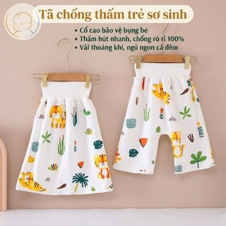 Tã Cotton chống thấm nước cho bé thoáng khí có thể tái sử dụng Quần ngủ chống rò rỉ cho trẻ sơ sinh