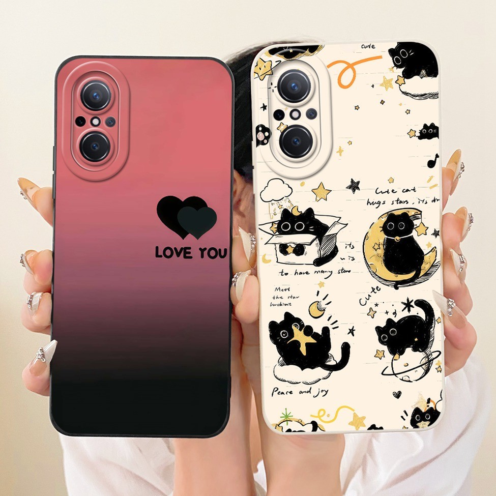 Ốp lưng Huawei Nova 9SE JLN-LX1 JLN-LX3 Vỏ Huawei Nova 9 SE Phim hoạt hình thời trang Vỏ điện thoại silicon vẽ ngộ nghĩnh dễ thương