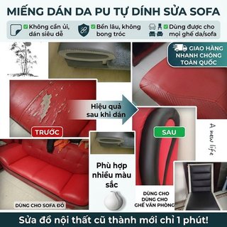Miếng dán sửa chữa ghế sofa daPU chống nước và chống trầy xước