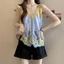 YRBWD Áo Vest Bohemian, Đầm vest móc dáng rộng, Áo hai dây dệt kim in họa tiết rỗng đa năng cho kỳ nghỉ đi biển mùa hè