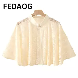 Khăn choàng Polyester Jacquard hoa hồng FEDAOG - Chống nắng mùa hè dành cho nữ
