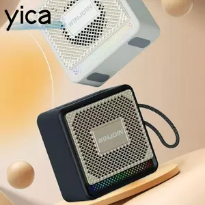 Loa Bluetooth YICA, Loa không dây âm thanh nổi rảnh tay Bass, Hiệu ứng ánh sáng nhỏ Tích hợp Đài FM Loa máy tính để bàn