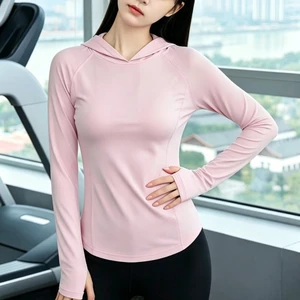 Quần Áo Leo Núi & Tập Yoga Nữ Dài Tay, Phong Cách Mới, Thoáng Khí, Khô Nhanh