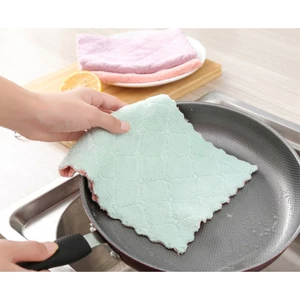 Combo 20 Khăn lau nhà bếp đa năng mềm mại thấm hút tốt, 2 mặt chống dính dầu mỡ nhanh khô