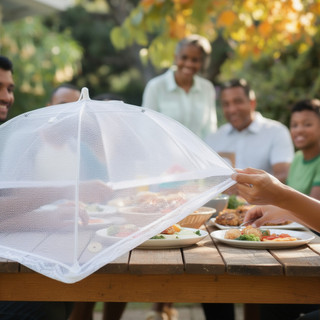 Có Thể Gập Lại Vỏ Thực Phẩm Lưới Dome Fly Mosquito Guard Có Thể Tái Sử Dụng Dã Ngoại Vườn Trái Cây Bảo Vệ