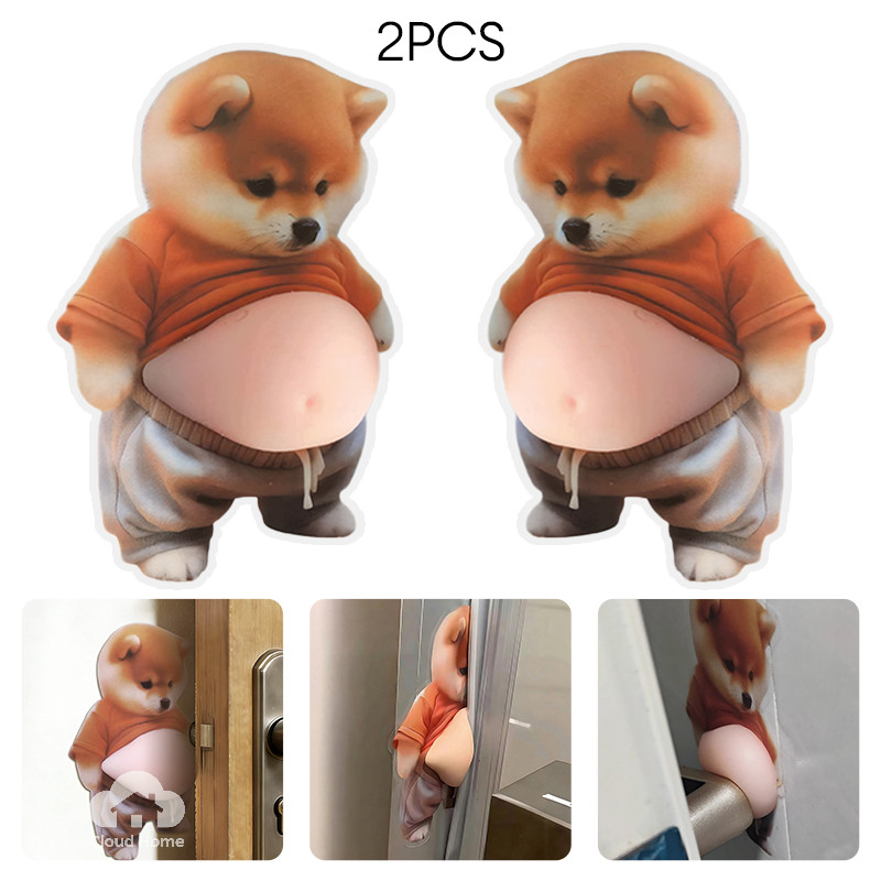 🌤️COD🌤️Hình Dán Sticker Cún Shiba Mochi Bụng Phệ Đáng Yêu Đồ Chơi Trang Trí Giảm Stress