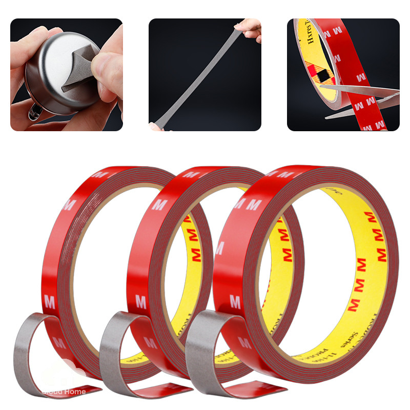 Băng keo hai mặt xốp PE độ bám dính cao, không để lại dấu vết, dùng để dán trang trí khung ảnh văn phòng.