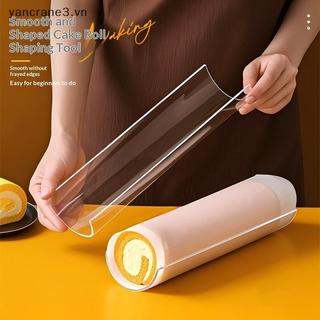 {YAN} Khuôn cuộn bánh Acrylic Hình bán nguyệt Thiên Định hình giữ cho bánh ngọt Mousse Nướng bánh tại nhà Nhà bếp {ya}