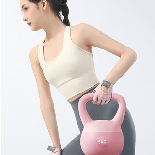 Găng tay tập thể dục unisex với lòng bàn tay silicone grip, hỗ trợ cổ tay, thoáng khí cho yoga và đi xe đạp