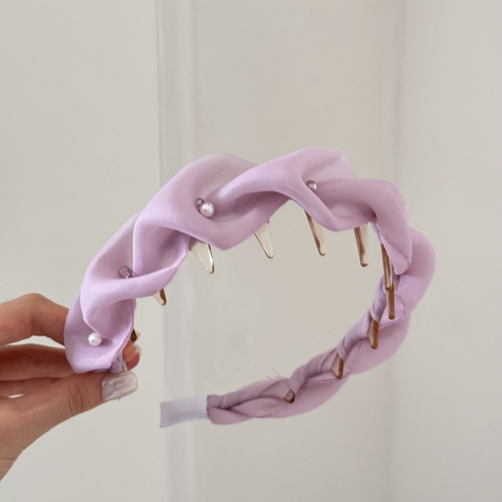 Hululu Scrunchy Da ĐẦu Cao Chất Liệu Satin Đen Phù Hợp Làm Phụ Kiện Tóc Thời Trang