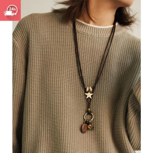 Mặt Dây Chuyền & Vòng Cổ Nữ Phong Cách Trung Quốc Hình Học Ngôi Sao, Phù Hợp Với Style Cá Tính Và Dân Tộc