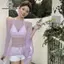 Áo sơ mi tweeduj màu trơn dành cho nữ, phù hợp đi biển