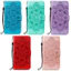 Emboss Hoa Da Ốp Lưng Điện Thoại Itel City 200 Datura Ví Flip Book Case Cover Funda