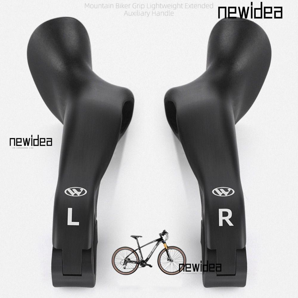 NEWIDEA Phó Tay Cầm, Tay Lái Xe Đạp Chống Trơn Trượt Màu Đen, Sừng Bò Nylon MTB Xe Đạp Đường Bộ Phụ Kiện Xe Đạp