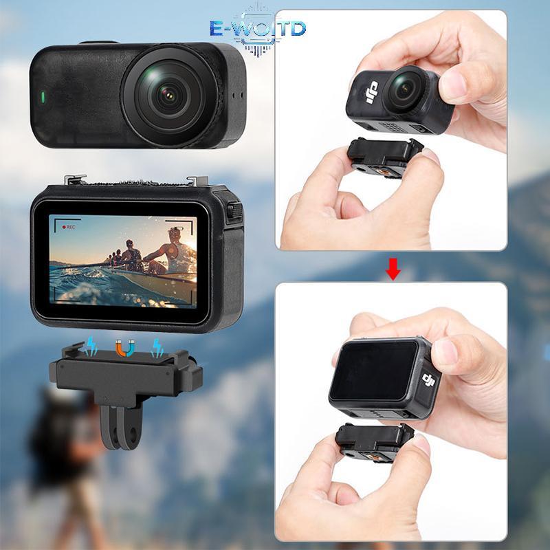 E-WOITD Thích Hợp Cho DJI Osmo Nano Bộ Chuyển Đổi Lắp Đặt Từ Tính Đế Máy Ảnh Có Thể Gập Lại Lắp Đặt Cố Định Chân Đế Qui Phát Hành E-WOITD