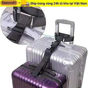Dây đeo hành lý ESSENCEH, Dây buộc hành lý chống thất lạc Dây đóng gói hành lý, Dây đai hành lý cố định có thể điều chỉnh di động Phụ kiện du lịch