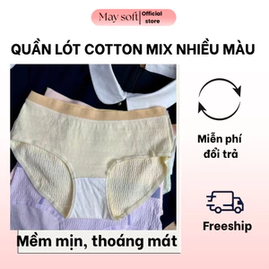 Quần Lót Nữ Cotton Mềm Mịn Thoáng Khí Co Giãn Tốt Nhiều Màu Mặc Êm May Soft QL13M