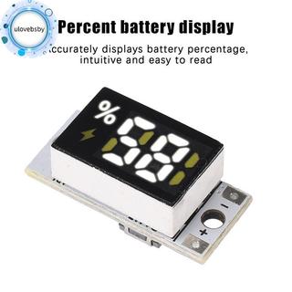 Ulovebsby Mô-đun kiểm tra điện áp pin di động cho pin 1S 2S 3S 4S Đèn báo mức chính xác Mini để giám sát nguồn điện DIY VN