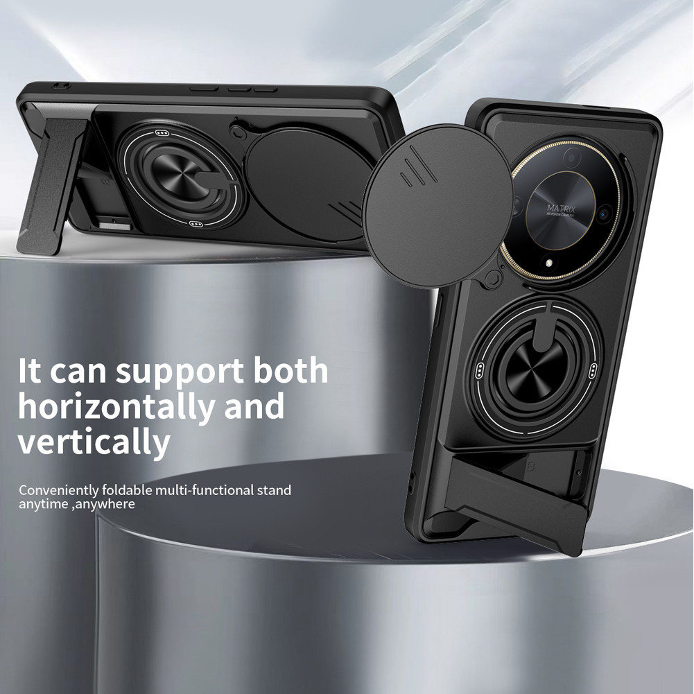 Thích hợp cho Honor X9B X9A X9C Smart X9D X9 5G Dây buộc 360 Ring Stand Vỏ điện thoại có vỏ máy ảnh Gắn trên ô tô từ tính Vỏ bảo vệ toàn diện chống sốc