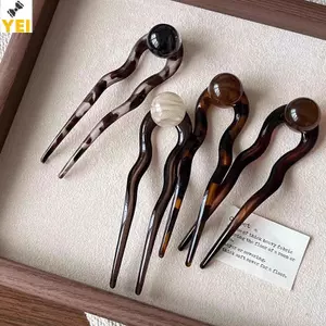 < YEI > Kẹp Tóc Hình Chữ U Đính Hạt Màu Thời Trang Kẹp Tóc Hợp Thời Trang Cho Nữ Bé Gái Trang Sức Vintage Mũ Phụ Kiện Tóc Mới
