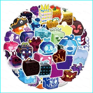 HK1 50 Cái / bộ BLOX FRUITS Graffiti Miếng Dán Trang Trí Sổ Tay Hành Lý Với Miếng Dán Chống Thấm Nước Cá Tính KH1