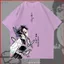 YB1 Demon Slayer Kochou Shinobu Unisex Xu Hướng Thời Trang Mùa Hè Áo Thun Anime Tay Ngắn Top BY1