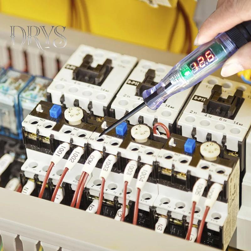 (TFT) Máy kiểm tra mạch điện áp Tru Sửa chữa tự động 6V / 12V / 24V Máy kiểm tra mạch ô tô Kiểm tra cao cấp Bút thăm dò bóng đèn Công cụ chẩn đoán bóng đèn MỚI