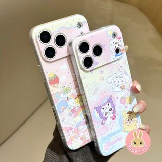 Ốp Điện Thoại Kuromi Kitty Dễ Thương Cho Samsung Galaxy A57 A37 A17 A56 A36 A26 A16 A15 A14 A13 4G 5G A12 A11 A91 A81 A70 A70s Vỏ Mềm Hoạt Hình Chiikawa Sanrio