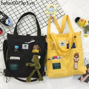 Túi Tote bổ sinh viên phong cách Hàn Quốc Ins Túi vải