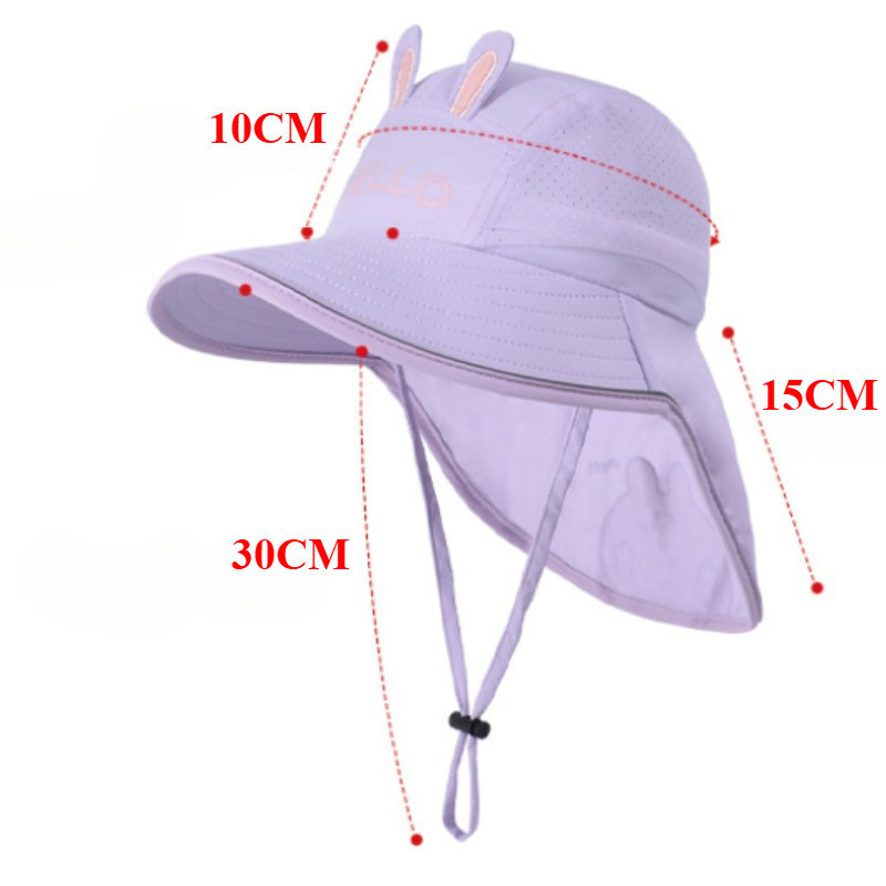 Mũ Chống Nắng Hình Capybara Cho Bé – Ngăn Tia UV, Chất Liệu Thoáng Mát, Phù Hợp đi Chơi, đi Học, đi Du Lịch