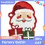 Thảm Phòng Tắm Giáng Sinh, Thảm Tắm Ông Già Noel Giáng Sinh Chống Trơn Trượt Lưng Nước, Thảm Phòng Tắm Microfiber, 16x24 Inch