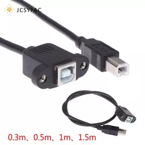 Cáp nối dài máy in JCSYFAC USB 2.0 Type B từ đực sang loại B có bảng điều khiển gắn mới