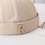 MERIGGIARE Mũ Docker không vành, Mũ beanie chữ R dạo phố, Thời trang Nhẹ Thoáng khí Màu trơn Chủ nhà Mũ mùa xuân