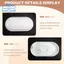 Đèn LED hình bầu dục Đèn trần chống ẩm IP65 Chống nước AC85-265V Phòng tắm Sân vườn ngoài trời 20W