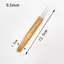 HFSHY 3 Cái 0.5 / 0.75MM Gỗ Móc Tóc Kim Dreadlos Bím Tóc Móc Đơn / Đôi / Ba Đầu Tóc Móc Kim VN