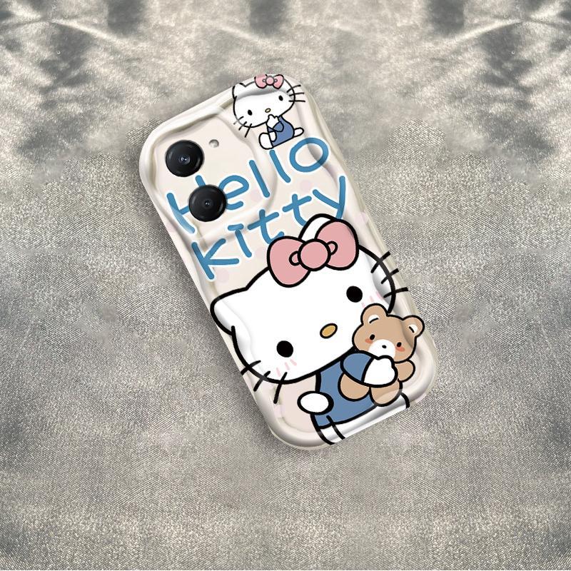 Thích hợp cho VIVO Y03 Y03T Y18 Y18S Y18T Y18E Điện thoại thông minh 3D TPU mềm Kitty Rilakkuma Vỏ điện thoại chống sốc