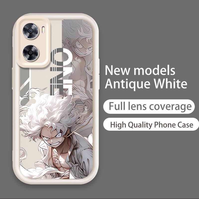 Ốp Cho OPPO A57 4G A77 4G A77S 4G Hoạt Hình Silicon Màu Kẹo Mềm TPU One Piece Five Gear Luffy Angel Eye Vỏ Điện Thoại Chống Sốc